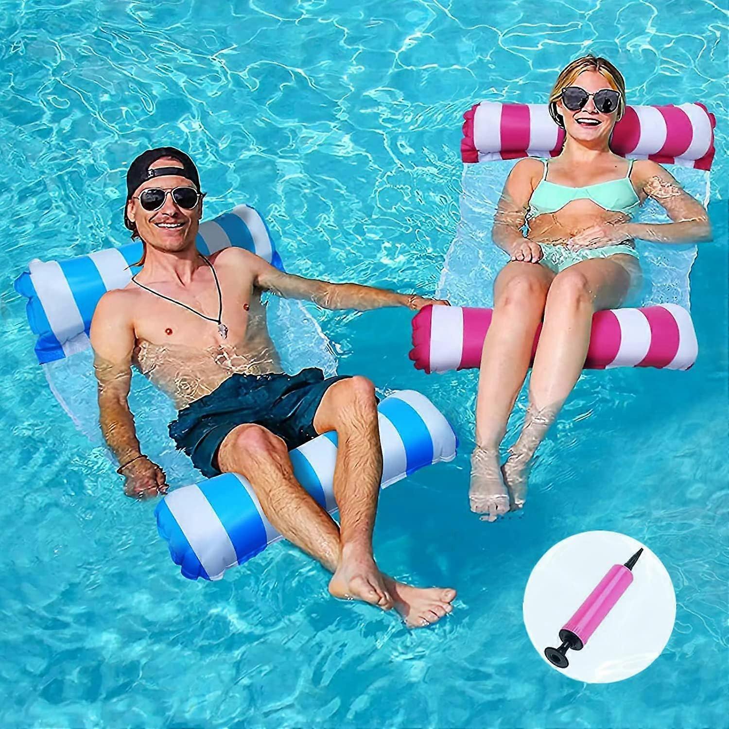 Inflatable Pool Float Hammock,  Multi-Purpose Inflatable Water Hammock Lounges Swimming Chair Pool Inflatable Toys