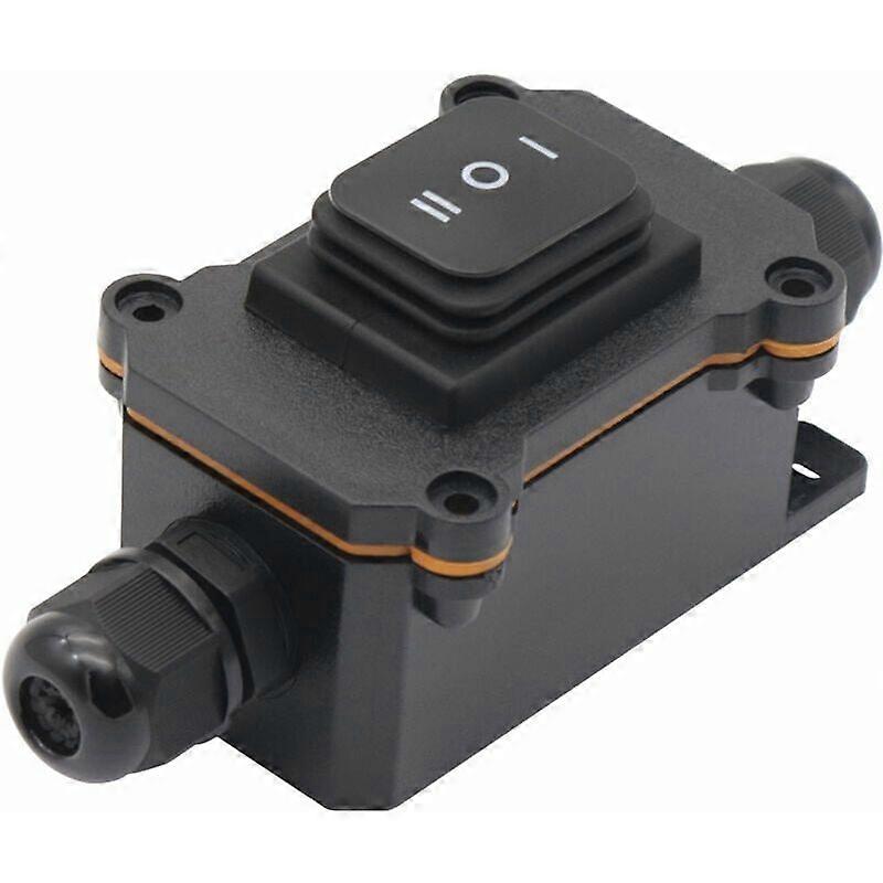 Ip68 Waterproof Junction Box + 12V Outdoor 3-Speed Toggle Switch Set, 2 Way, 4-8Mm Wire Range