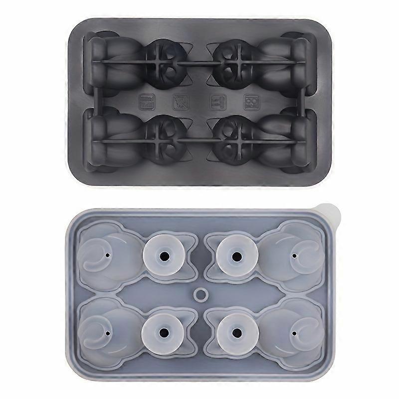 1pc Ice Cube Mold, Silicone Cat Ice Cube Tray, Multifunctional Chocolate Mold, Mold For Pudding,Jelly,Candy, Whiskey Ice Cube Tray, Ice Trays For Free