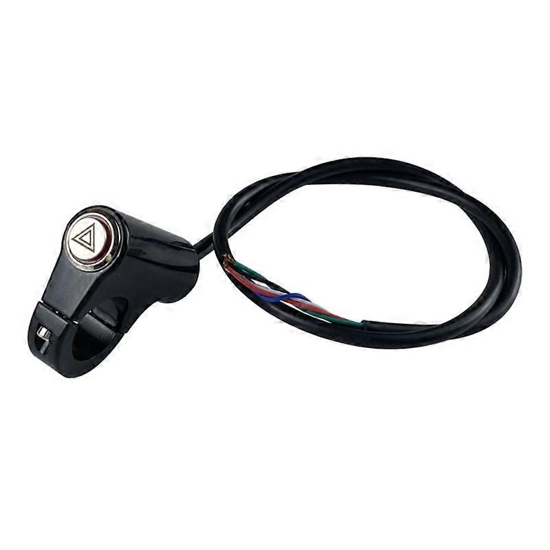 Motorcycle Double Flash Switch Hazard Light Switch Button Flash Warning Scooter