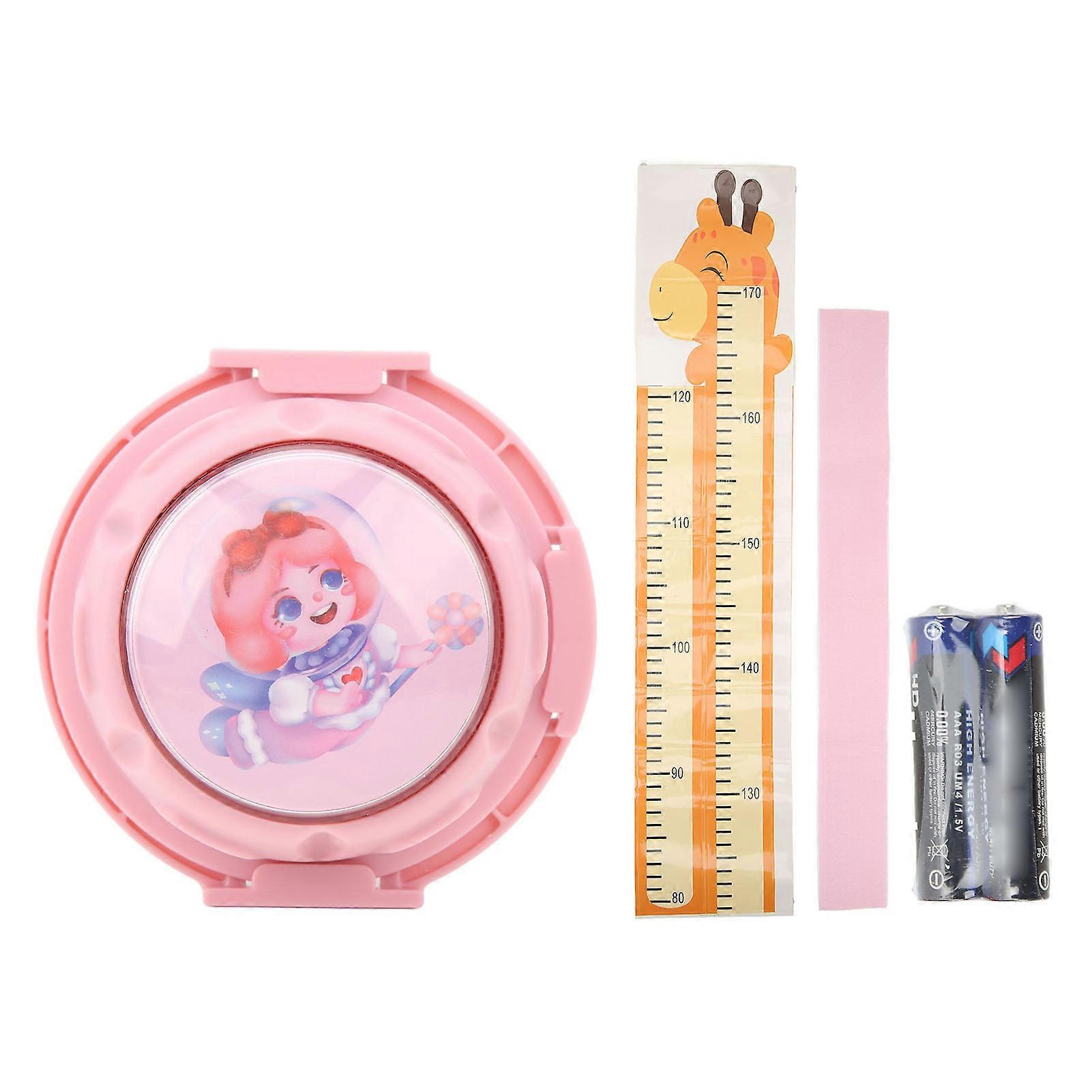 Touch High Jump Counter Children Luminous Height Trainer Vertical Jump Tester With Voice Counter Height Chart Pink