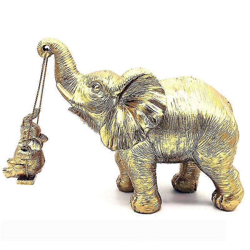 GYFDYM Elephant Statue Decor,gifts For Mom Brings Good Luck Healthy And Love, Elephant Figurines For Home Decorations,living Room,table Centerpiece,sh