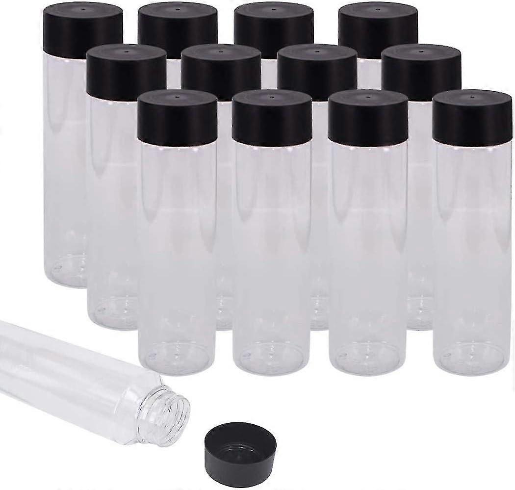 13pcs Clear Pet Juice Bottles, 13.6 Oz (400 Ml) Empty Smoothie Drink Bottles