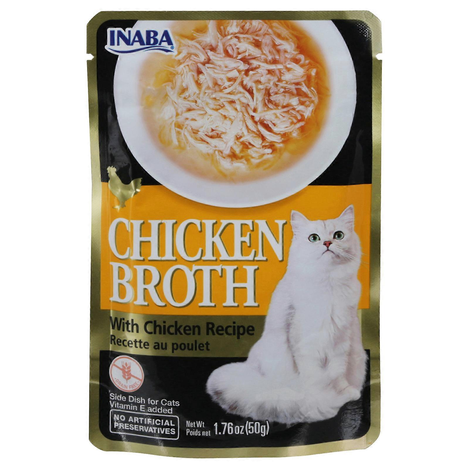 Inaba - Katzenfutter Hühnerbrühe - Karton mit 8-1,76 oz