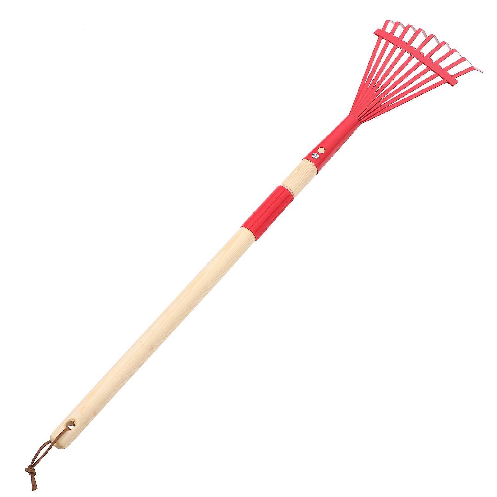 Handbediende tuinierhark Bladreinigingshark Tuinhark Afneembare kleine hark Kinderhark