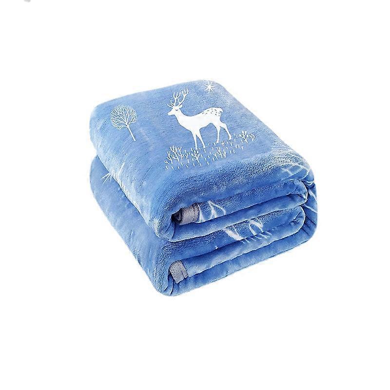 Thickened Edging Flannel Blanket Dormitory Thermal Bed Sheet Spring And Autumn Cover Blanket