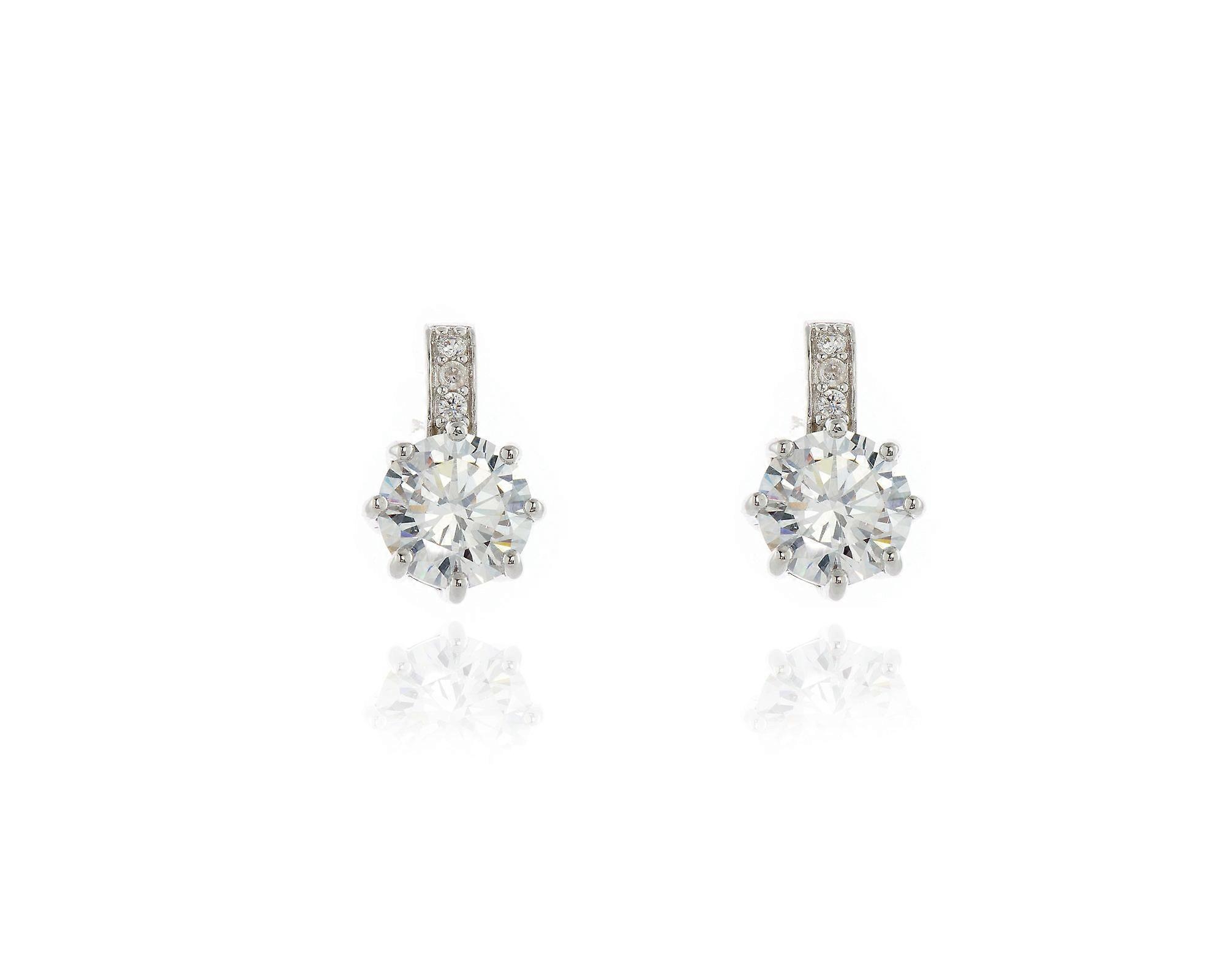 Cachet Lark Cz 镀铂金耳环