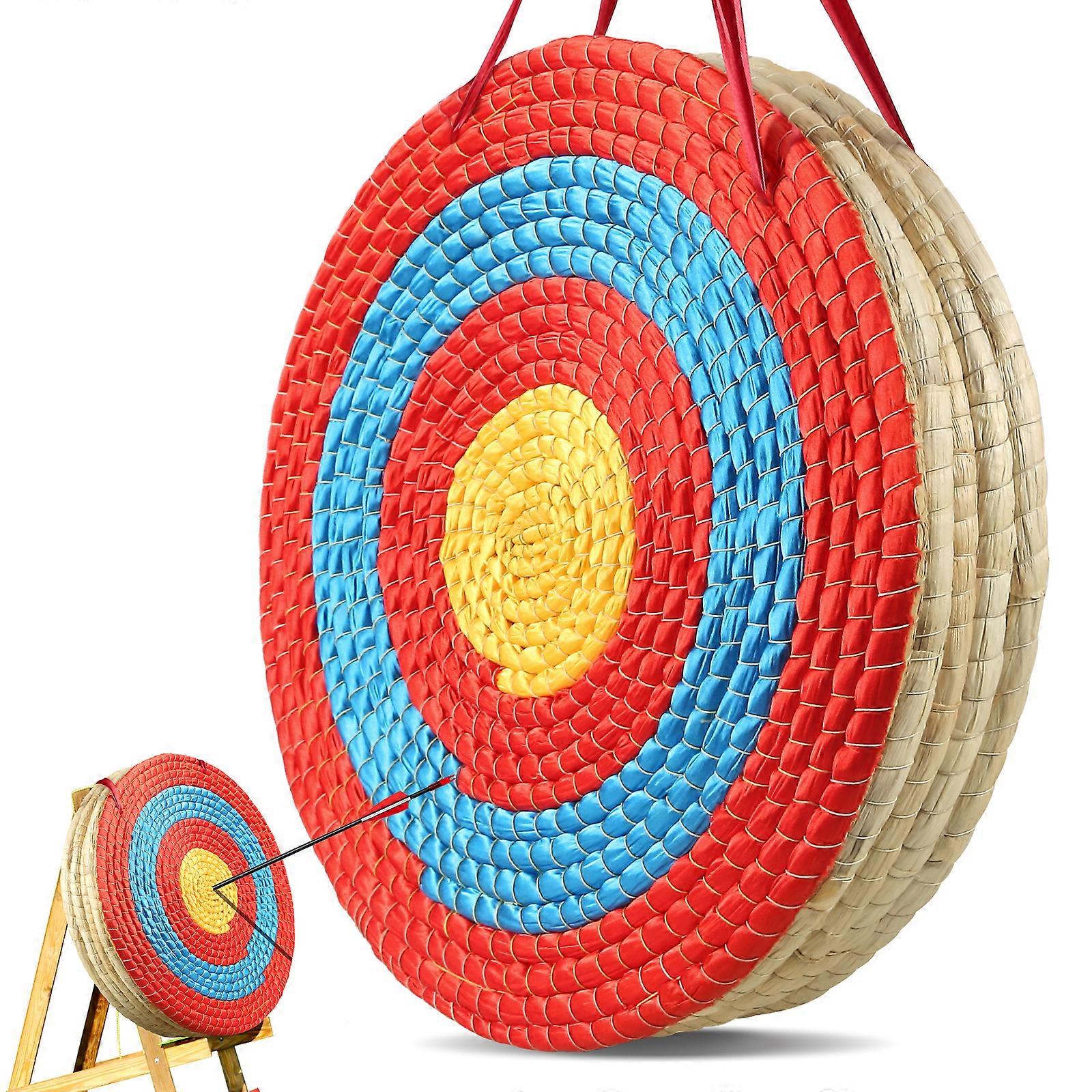 Alvo de tiro com arco, 5 camadas 20 "alvo de flecha, tradicional palha sólida tiro com arco alvo tiro com arco, alvo de flechas feitas à mão
