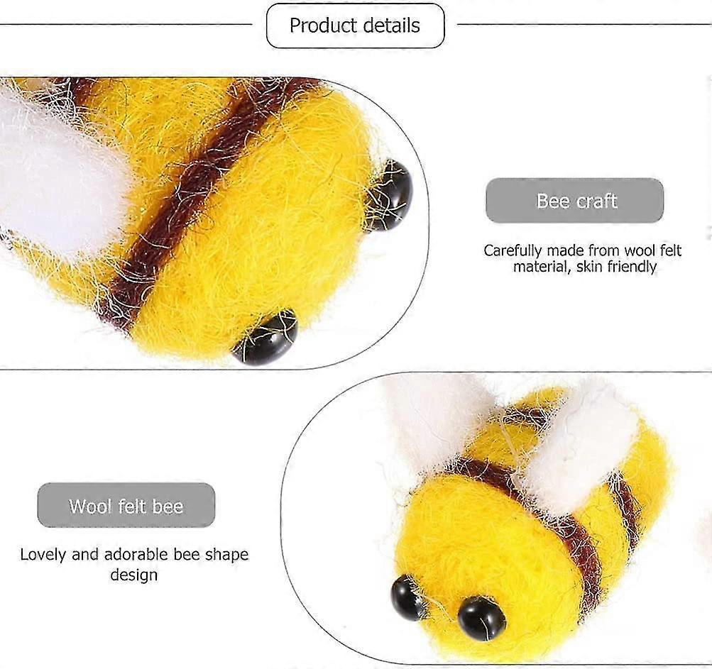 20 شعر النحل ميني الحرف النحل كرافت كرات النحل بوم بوم بوم دي ديكورات الحرف