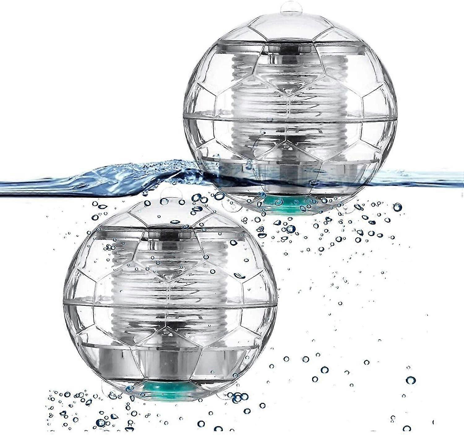 2 Pack Floating Solar Pool Light Led Lighting Automatic Color Changing Waterproof Ball Sol