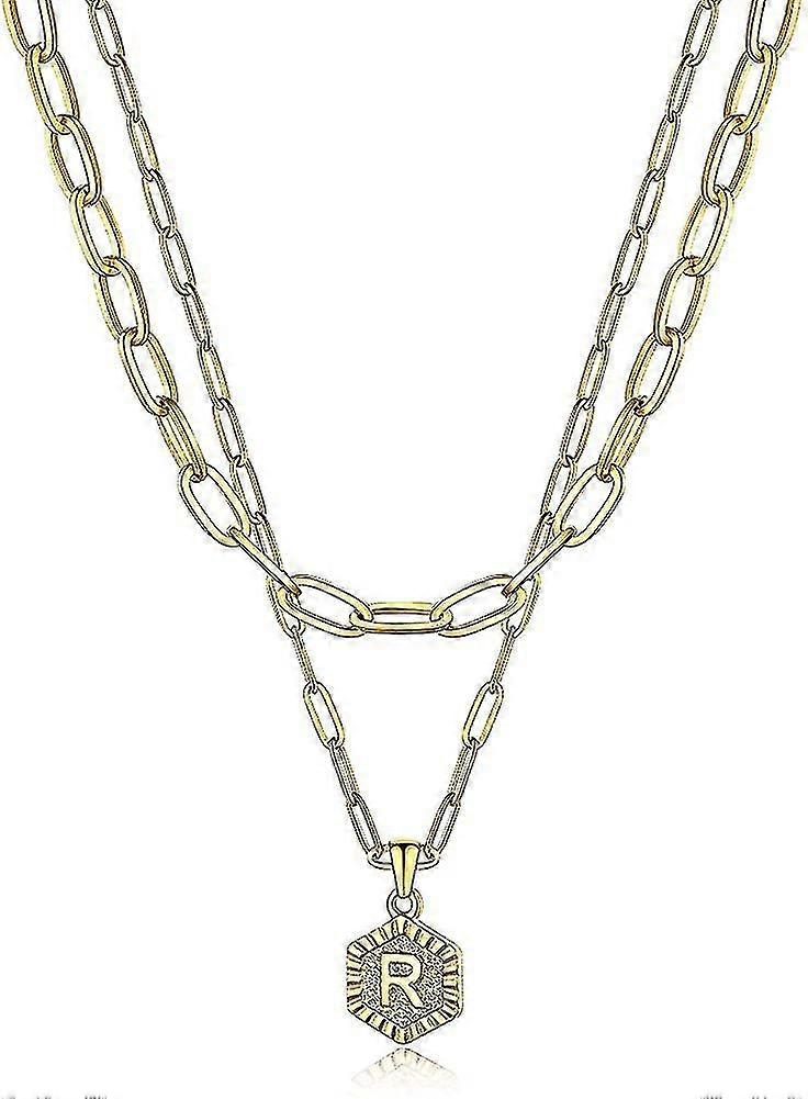 Colliers Pendentifs Initiaux Pour Femmes Argent/Or Délicat Collier Charme