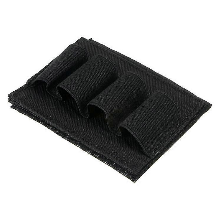 Tactical 4 Rounds Shotgun Bullet Pouch Nylon Buttstock Reload Strip Shell Holder Ammo Carrier