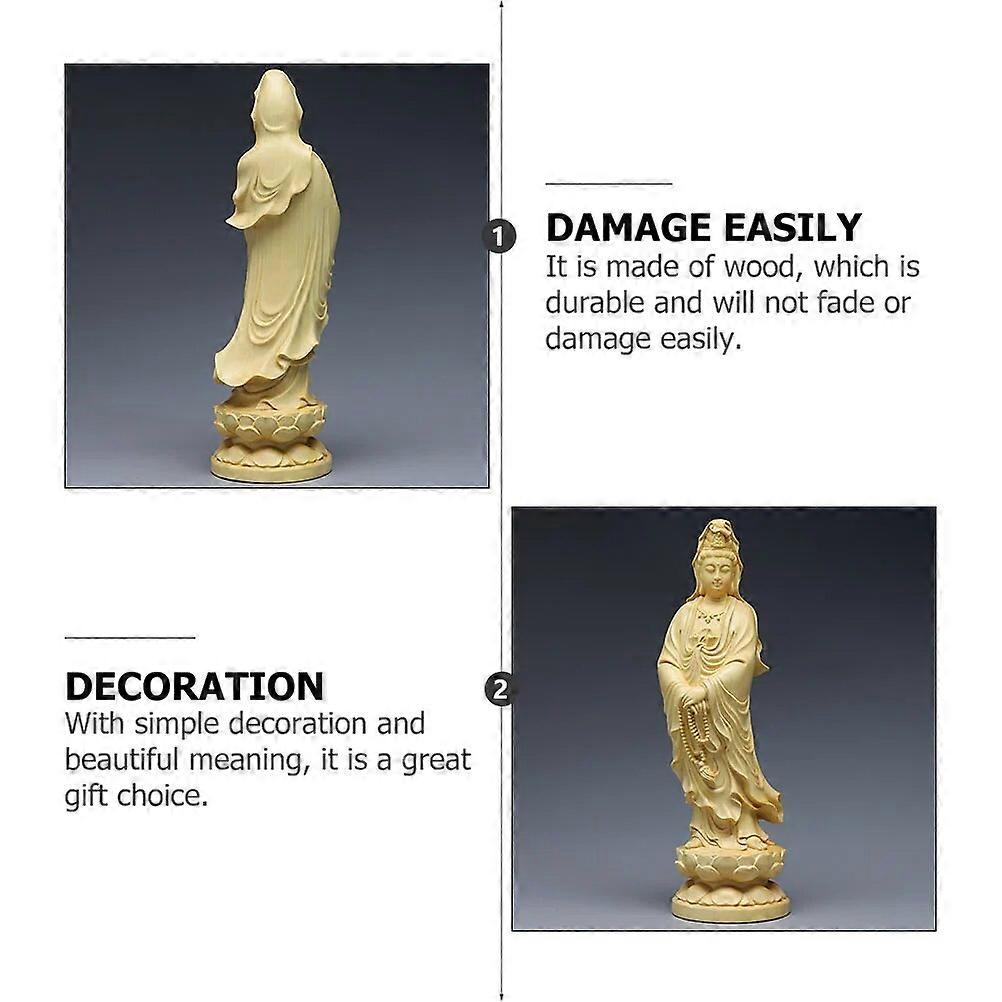 Statua di Guanyin, Buddha, Ganesha (3) - Bronzo, Legno - - Catawiki