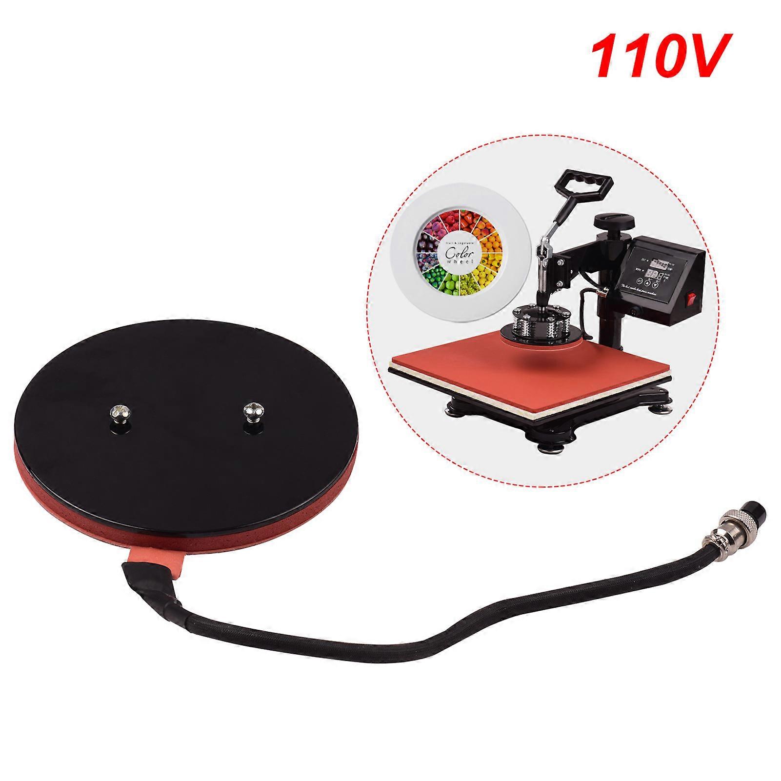 15.5cm/6.1in Heat Press Plate Pad Sublimation Transfer Silicone Heating Pad Mat for Heat Press Machine