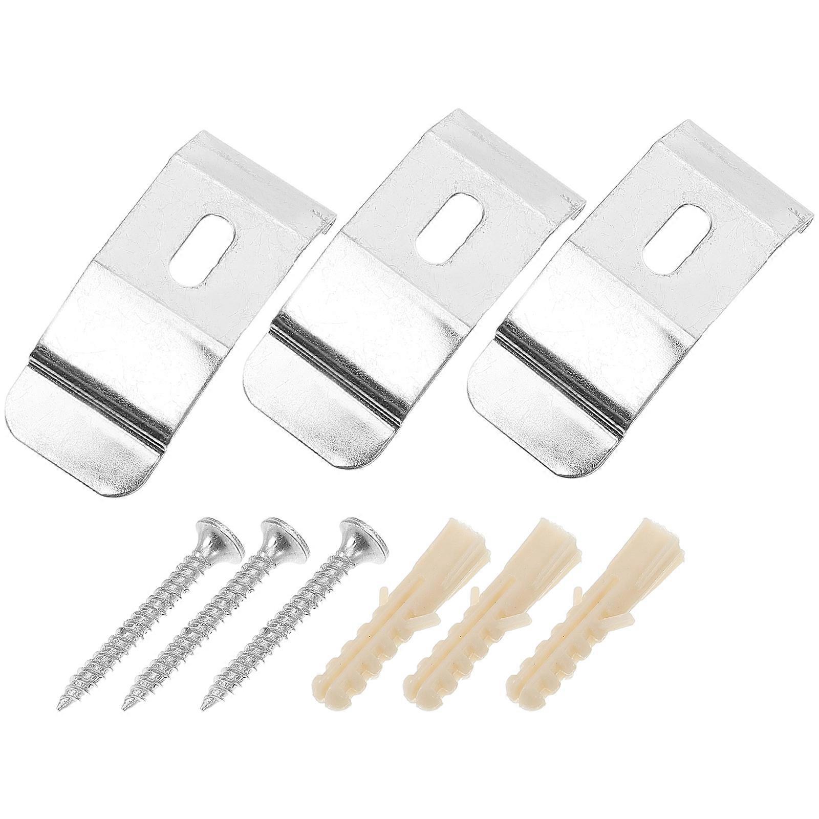 3pcs Curtain Installation Brackets Louver Curtain Tops Fixation Brackets