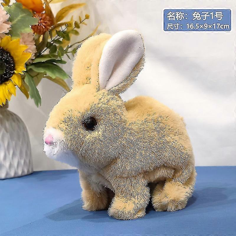 Iepuraș de pluș de Paște, jucării iepuraș jucării interactive educaționale Iepurașii pot merge și vorbi, iepuraș animal de pluș, mers pe jos, 2024 Nou