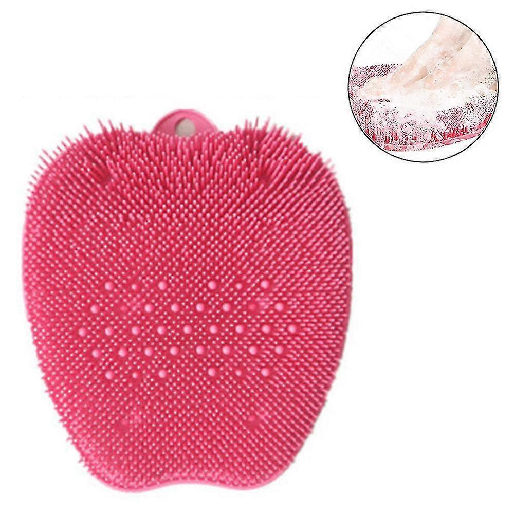 Larger Shower Foot Scrubber Mat With Non-slip Suction Cups- Cleans, Smooths, Exfoliates And Massages Your Feet Without Bending, Foot Circulation And S