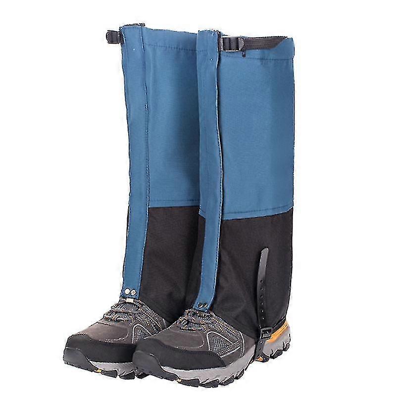 Guêtres de neige imperméables et réglables avec sangle de pied pour la randonnée, la chasse, la randonnée et l’extérieur pour hommes et femmes (couleur: bleu royal)