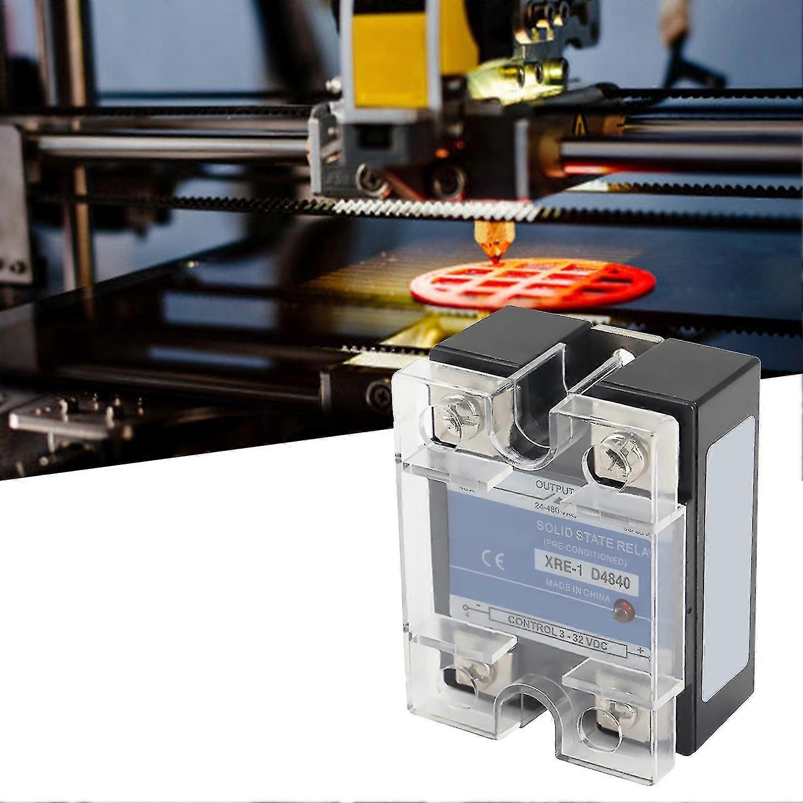 Ssr-40da Professional 3d Printer Relays High Reliability Anti-corrosion Compact Solid State Relay Module For Workshop