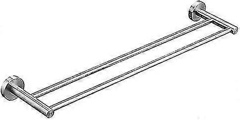 Doppi barre per asciugamani montaggio a parete Sus 304 in acciaio inossidabile spazzolato, porta asciugamani da bagno da 50 cm
