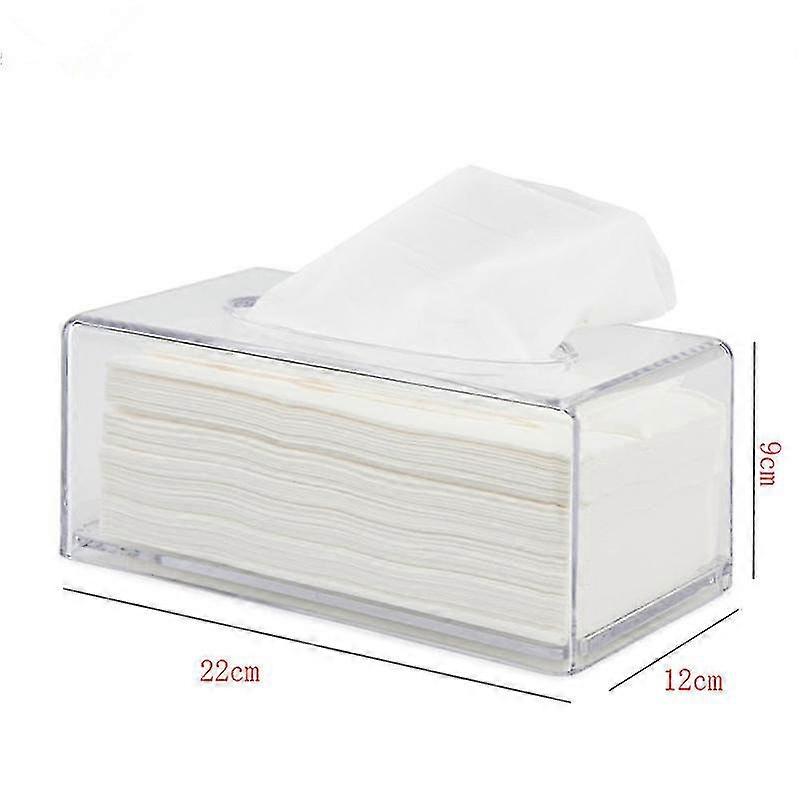 Tissue Box Holder,clear Tissue Box For Tissue Storage Rectangular Tissue Box Cover For Bathroom, 1pc