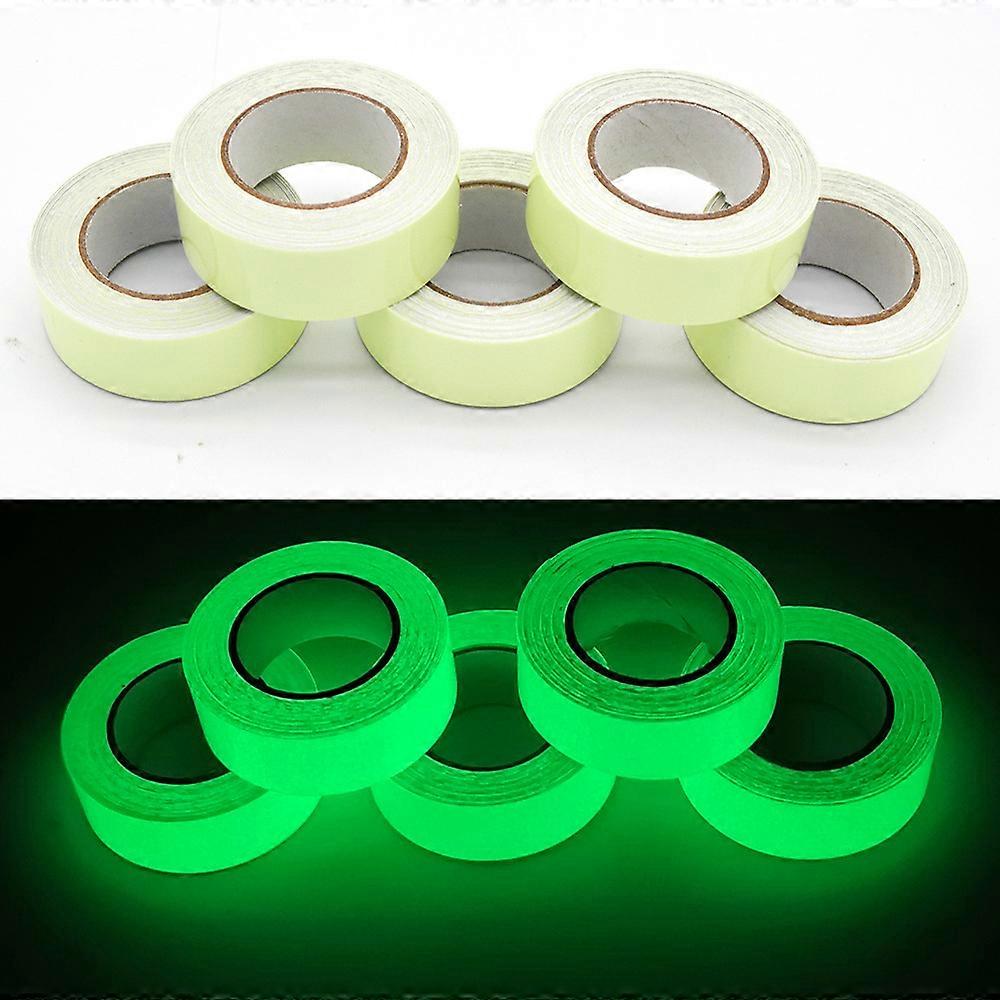 5pcs Fluorescent Tape 5m X 10mm Luminous Tape Self Adhesive Tape