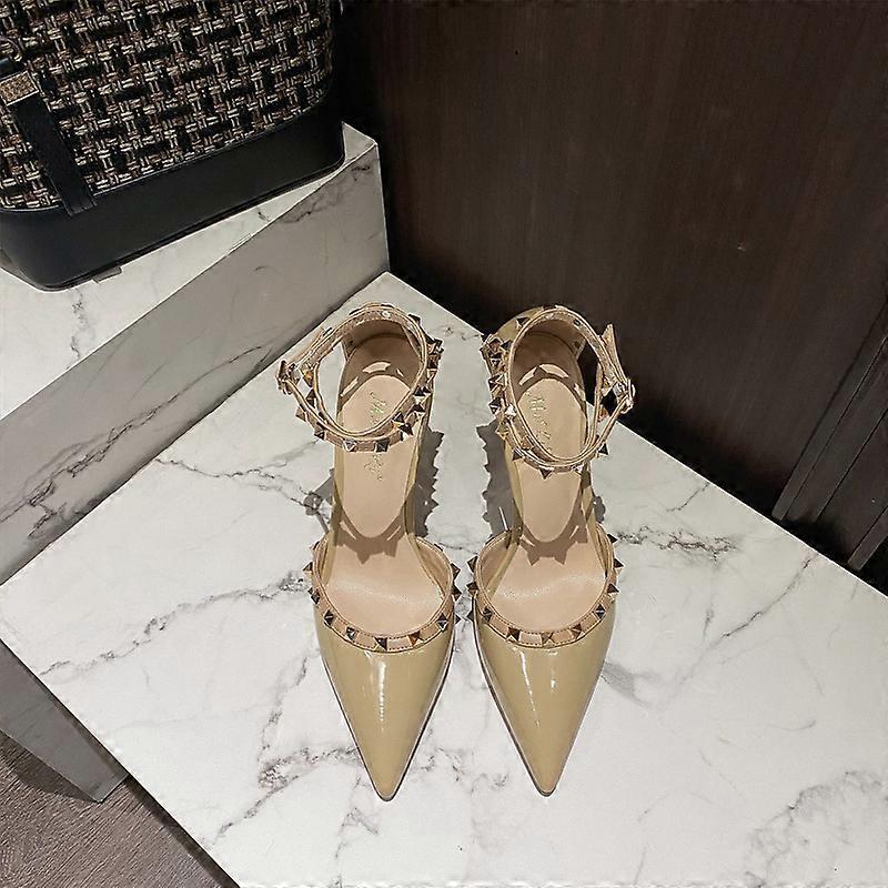 Women's Slingbacks Mid High Heels Summer Shoe