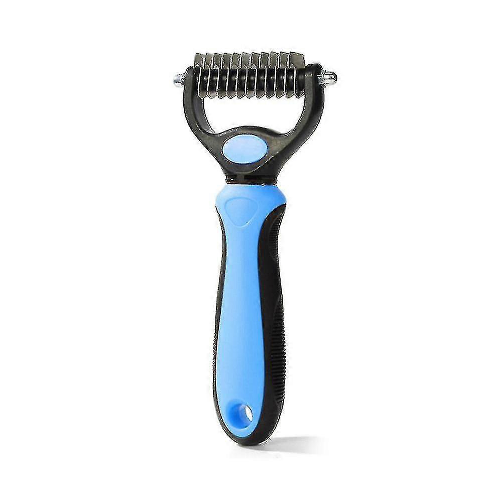 Pet Grooming Brushes-single Side Deshedding Tool Removes Knotsblue