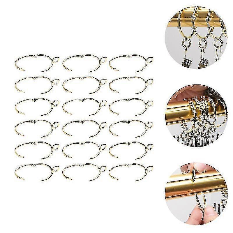30pcs Openable Curtain Rings Practical Curtain Buckles Accessory(38mm)