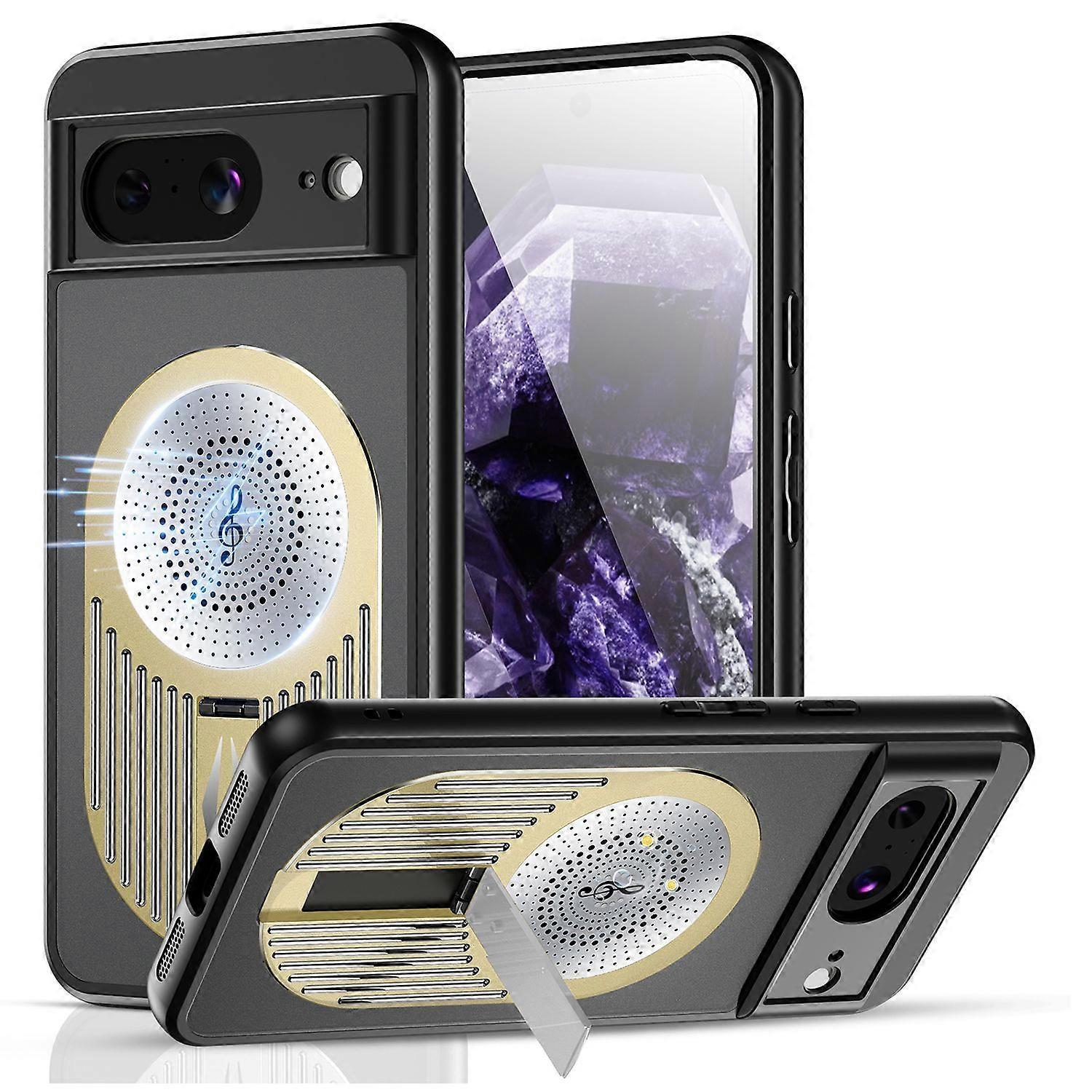 For Google Pixel 8 Case Compatible with MagSafe Heat Dissipation Aromatherapy Kickstand Silicone+PC 