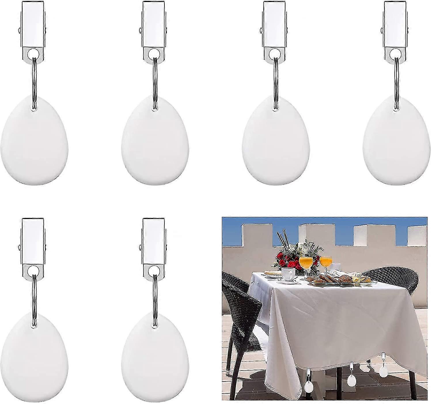 6 Metal Tablecloth Clips For Table Decoration