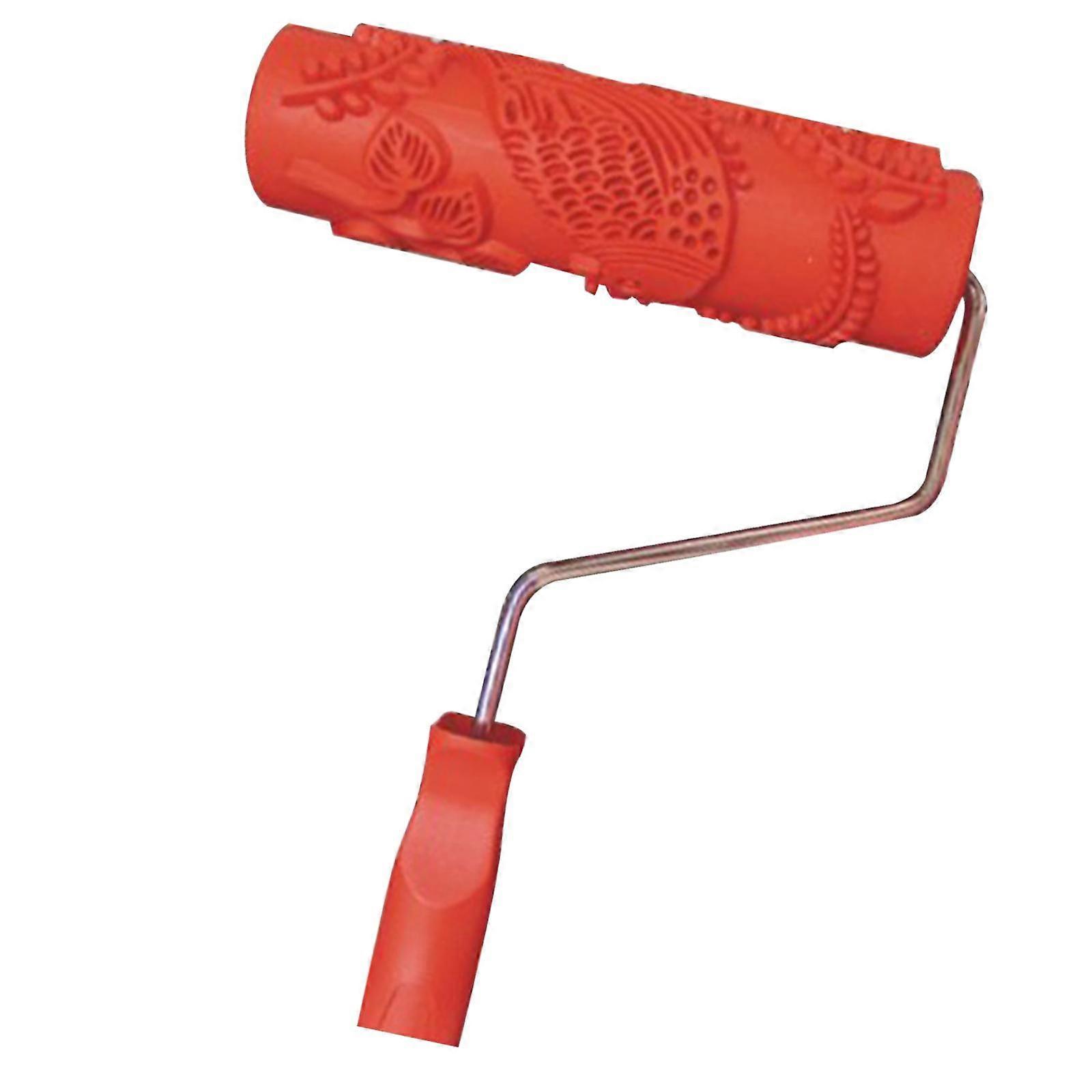 Various Embossed Pattern Painting Roller With Plastic Handle Brush Tool 7" S