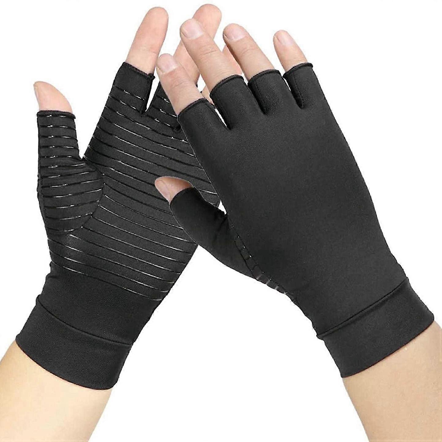 Arthritis Compression Gloves Copper Fiber Comfort Arthritis Glove for Rheumatoid Arthritis Carpal T