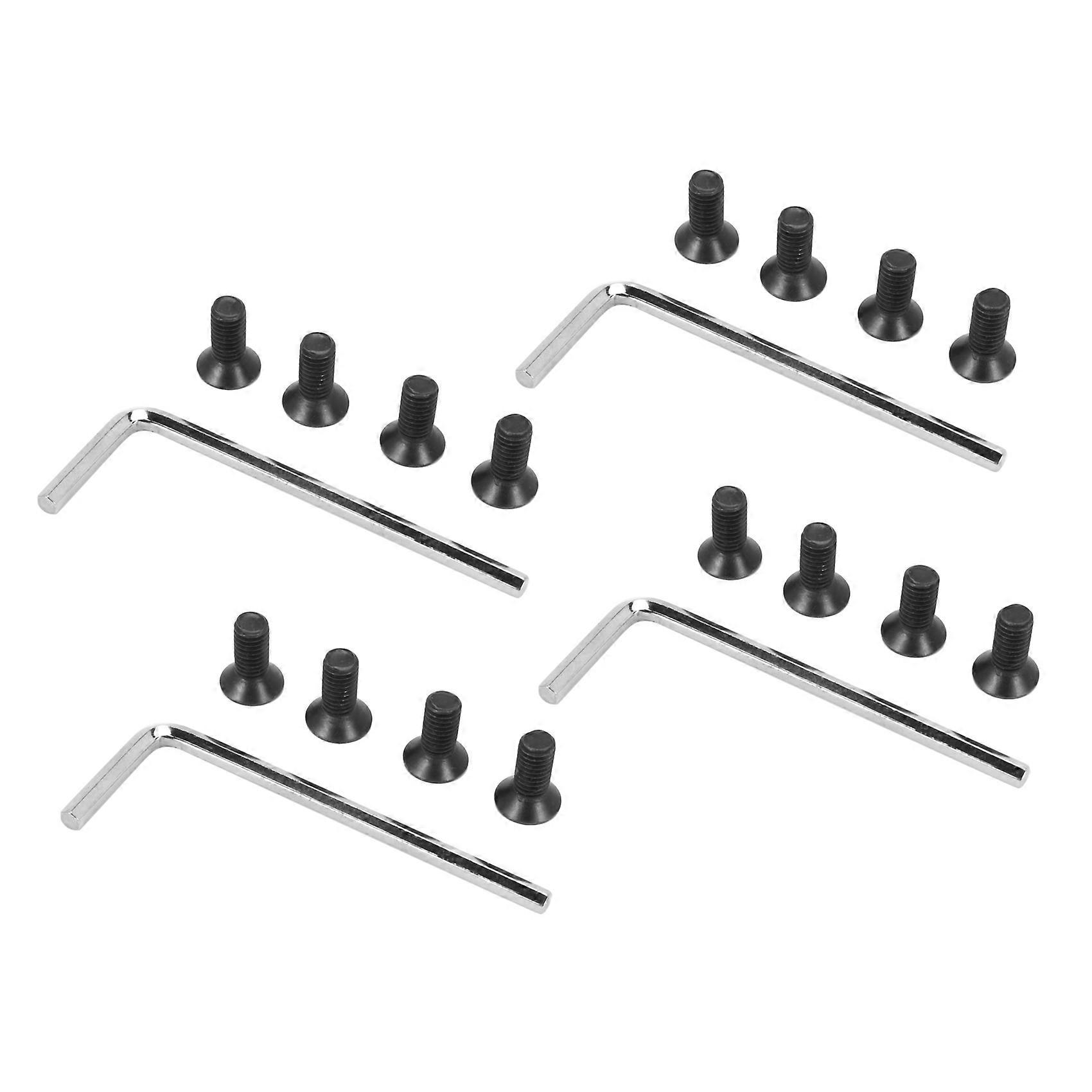 16Pcs Scooter Handlebar Front Fork Tube Screws with Hexagon Handle Replacement Parts Kits for M365