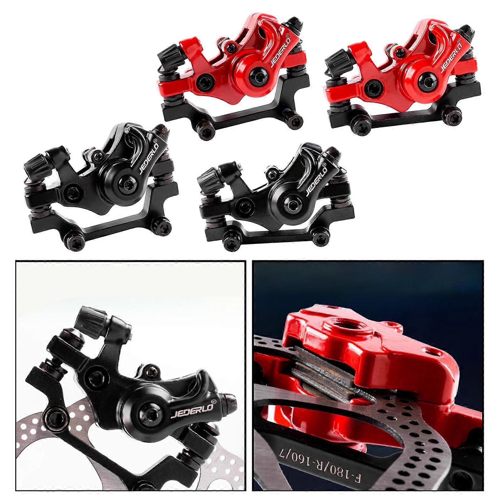 2xSolid Bisiklet Disk Fren Kaliper R160 / F180 Rotor Disk Kaliperler Kırmızı F160 R140