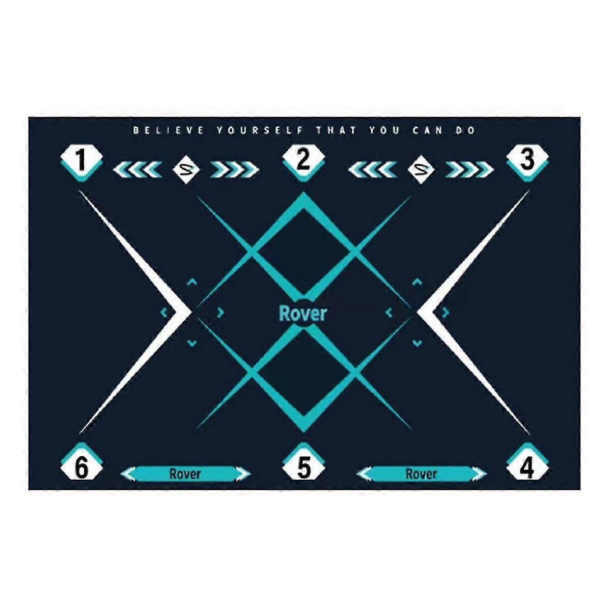 Dunkelblaue Fußball-Trainingsmatte Rutschfeste faltbare Kinder Erwachsene Ball Trainingsmatte