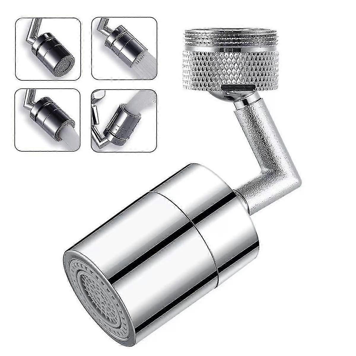 Universal Splash Filter Faucet,720 Rotatable Faucet, Multifunctional Faucet Attachment, Faucet Foutain, Oxygen Enriched Foam Faucet Extender Aerator F