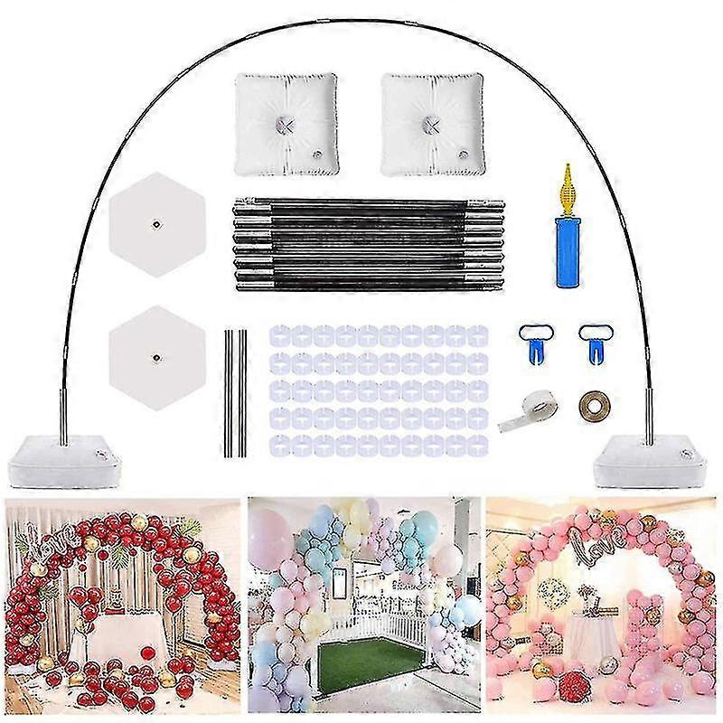 バルーンアーチキット、大きな調節可能なバルーンコラムは、パーティーやイベントのために設定されています(9ft T、10ft W)