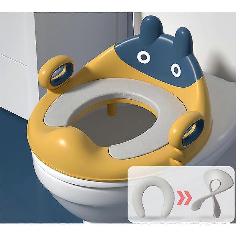 asiento de inodoro para bebéamarillo