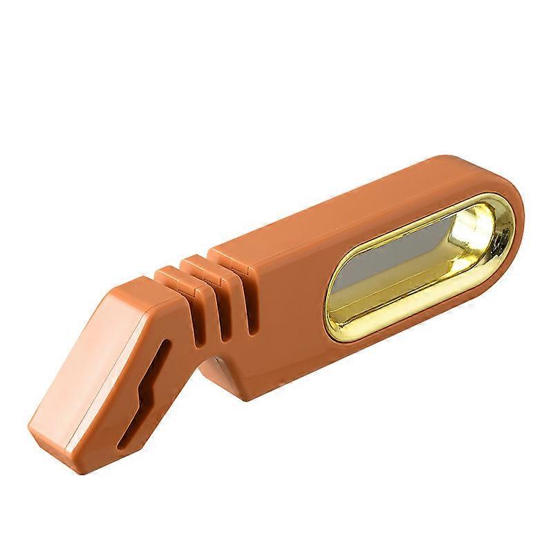 Orange Knife Sharpener Four in One Whetstone Multifunctional Manual Sharpener Sharpening Scissors Kitchen Knife Kitchen Tools