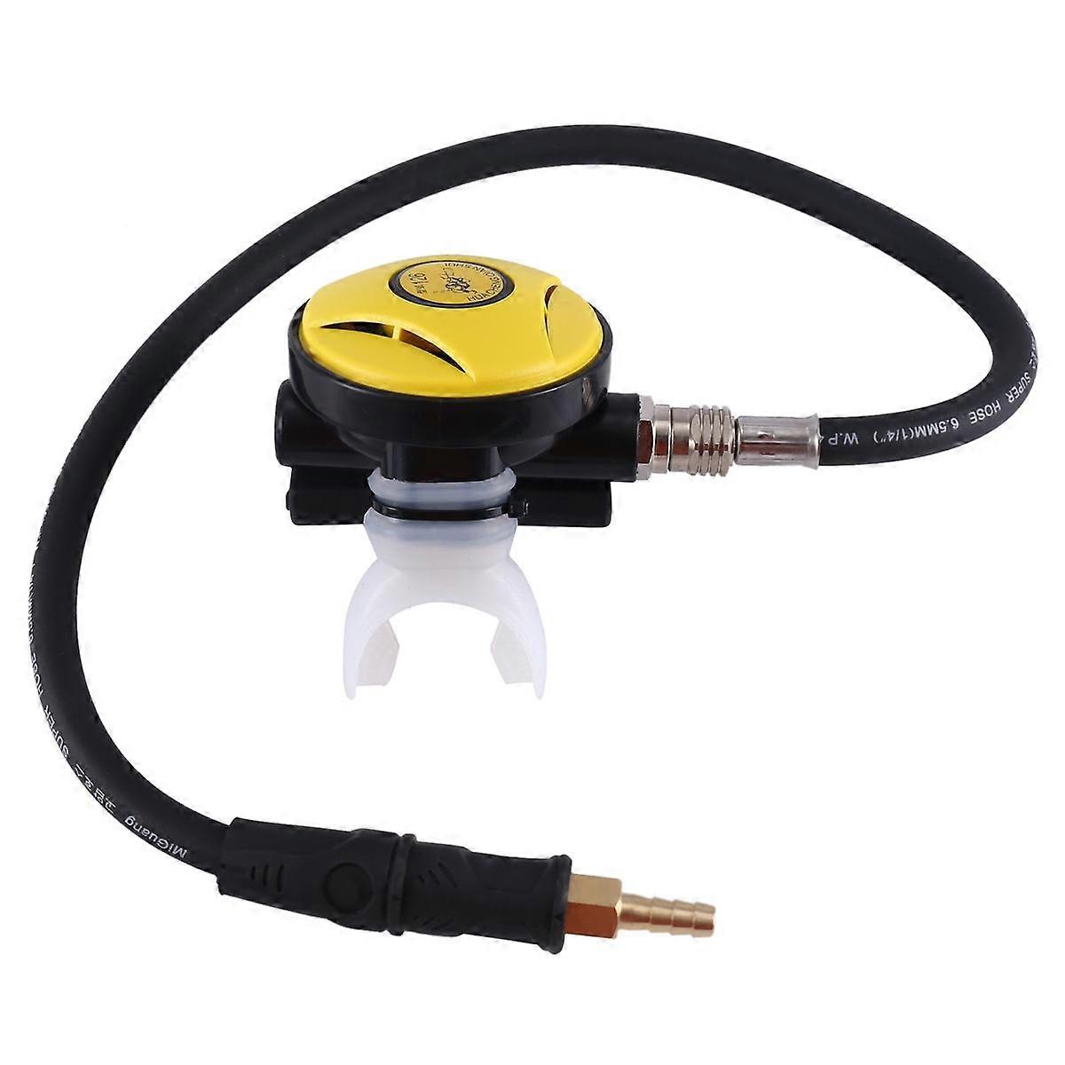 Scuba Diving Diver Regulator Diving Snorkel Tube Snorkeling Equipment Pressure Reducer 2Nd Dive Diving Regulator-Yellow