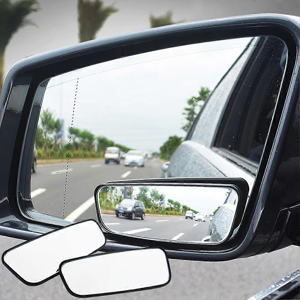 2 PCs Additional spherical dead zone mirrors on regular car side mirrors, blind zone mirrors (kit)