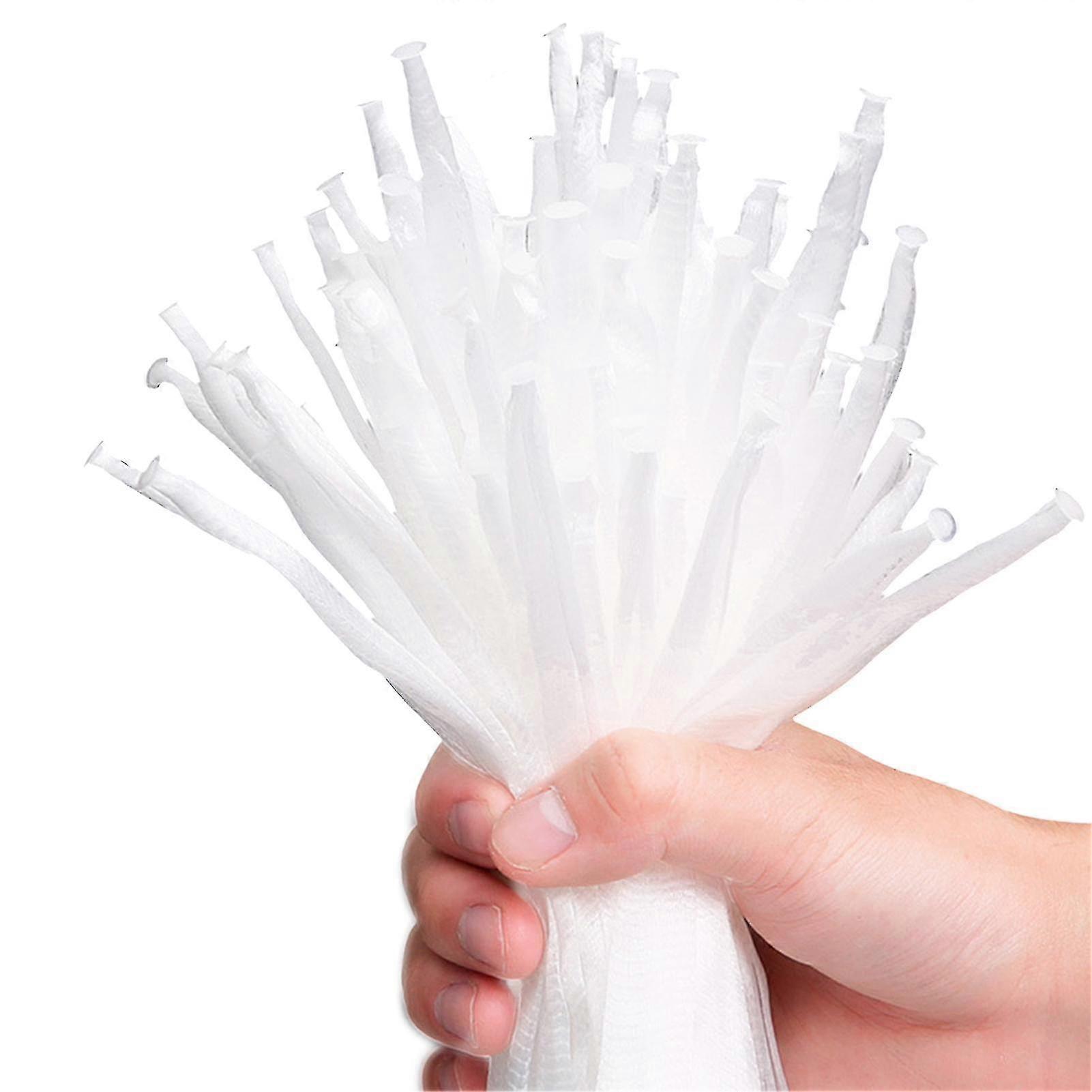 100/30 Pcs Kitchen Sink Filter Bag Disposable Use Anti-clogging Elastic Design For Bathroom Sink Strainer Floor Drain
