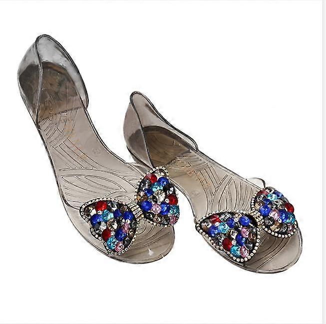 Sandali Sandali Cromatici Strass Perle Peep-toe