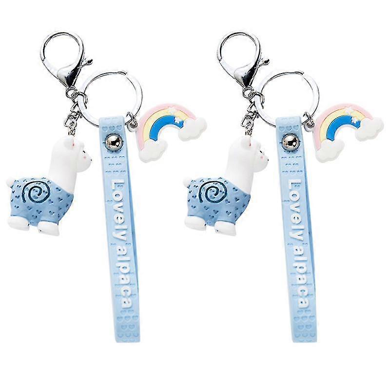 2pcs Alpaca Keychains-c