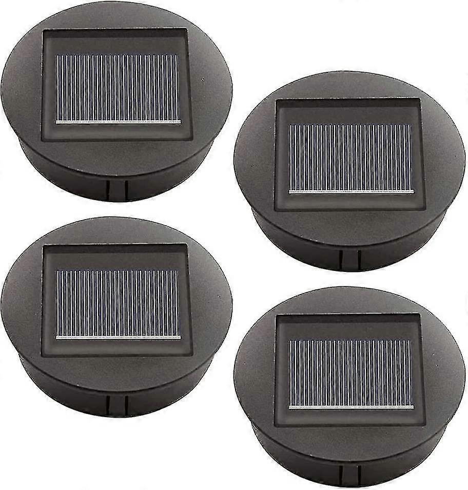4 Pieces Replacement Solar Lights With Led Bulbs, Solar Top Lights Replacement, Led Solar Panel Lant