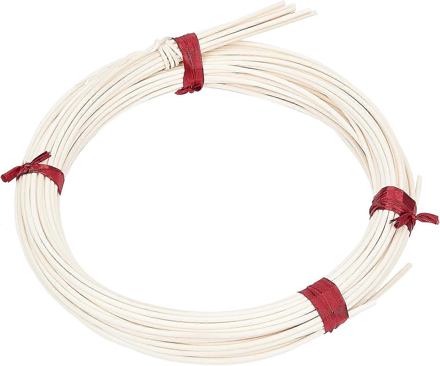 Basket Weaving Cane 4mm Wicker Material Rattan Cane Webbing for Chair Making and Wicker Weaving DIY Furniture Making Supplies(White)