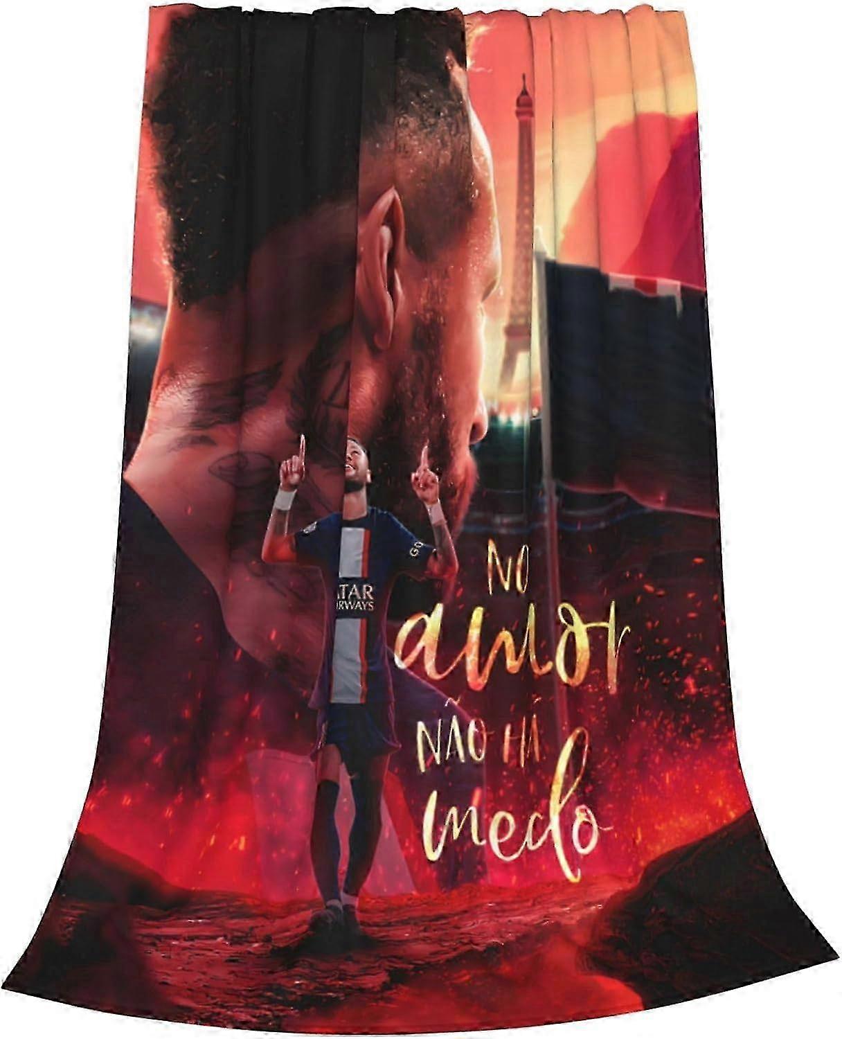 بطانية سفر نيمار 10 قطع من البوليستر الصغير فائق النعومة للمنزل والسرير والأريكة وغرفة المعيشة - CT856jvrivjh2396