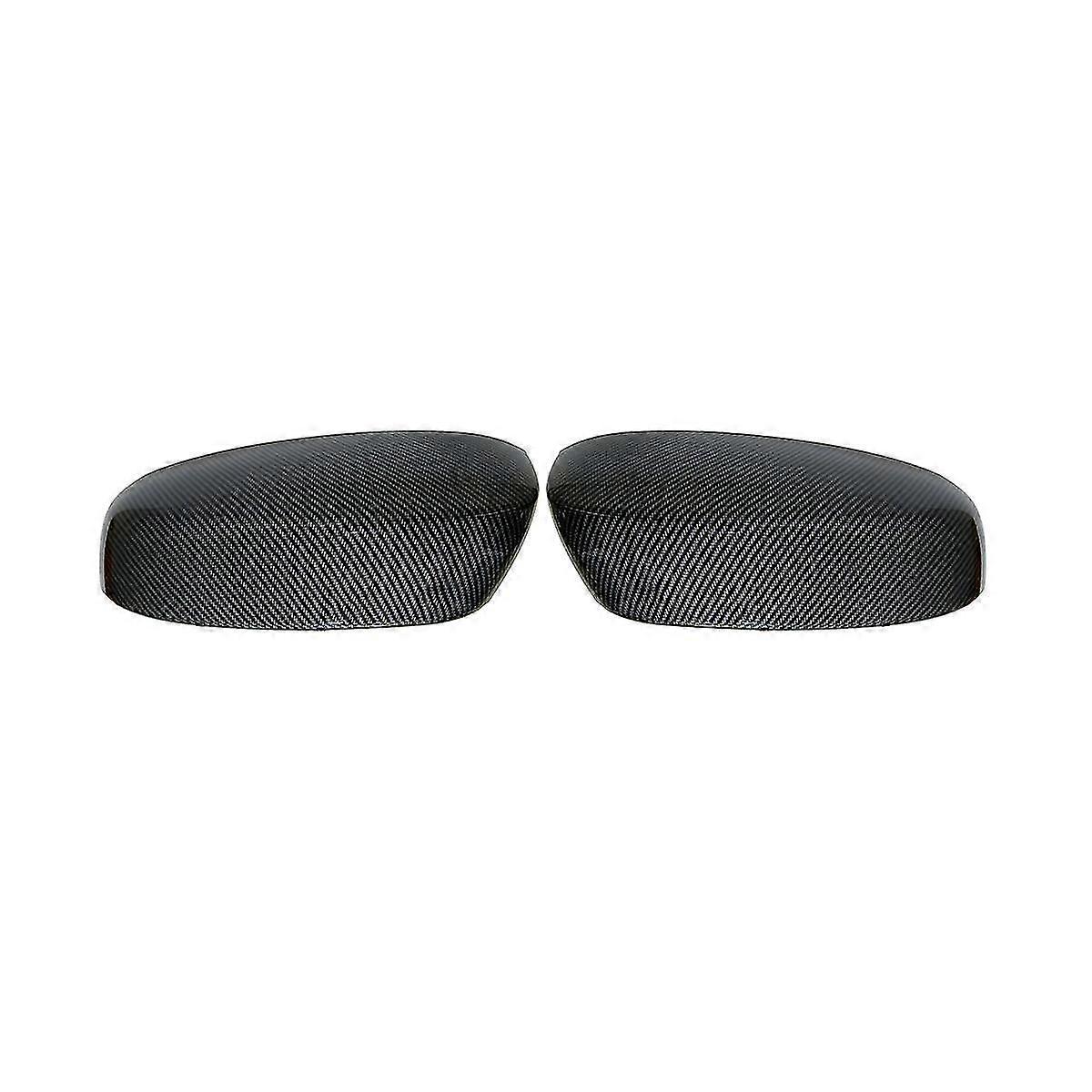Car Carbon Fiber Pattern Rearview Mirror Side Mirror Cap For 2007-2013 25788157 25788156