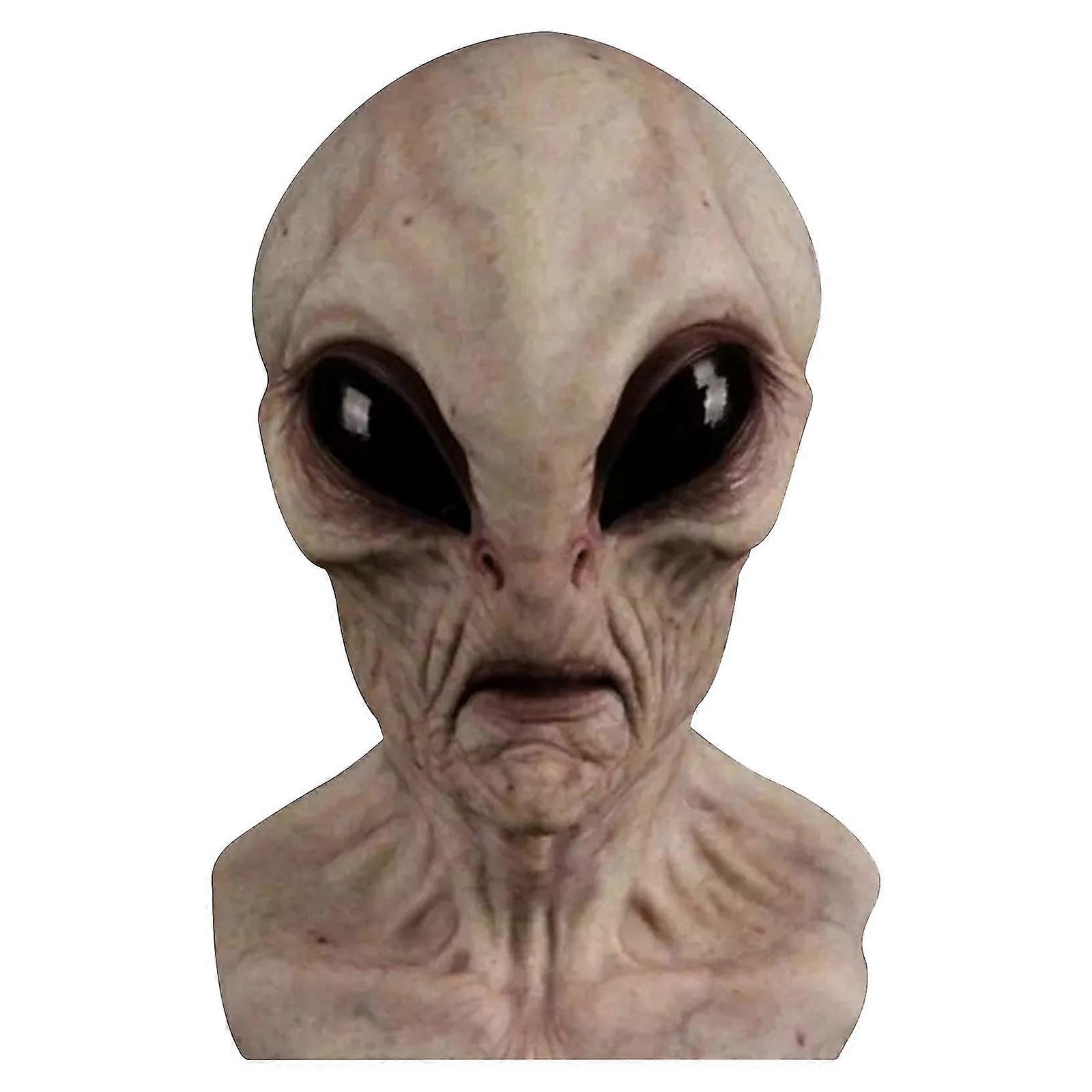 Halloween Alien Latex Mask Alien Horror Mask (Alien [Grey])